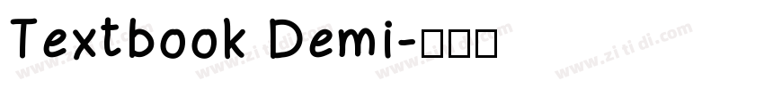 Textbook Demi字体转换
